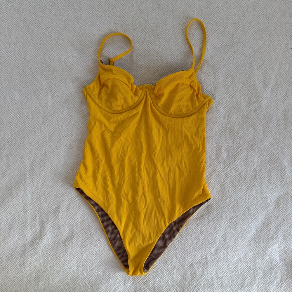 Acacia Swimwear Sunny Yellow One Piece